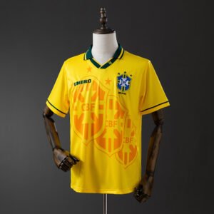 1998 Brasil Casa Retrô Camisa Torcedor