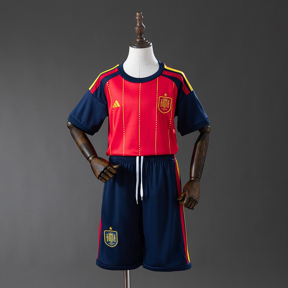 2026 Espanha Casa Camisa Infantil