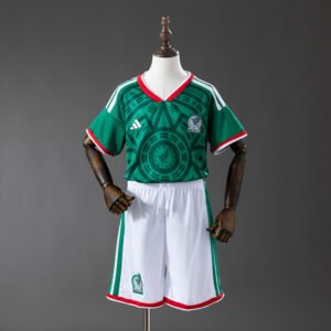 2026 México Conjunto de Camisa de Futebol Infantil