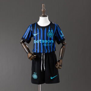 2025–2026 Inter de Milão Conjunto de Camisa Infantil