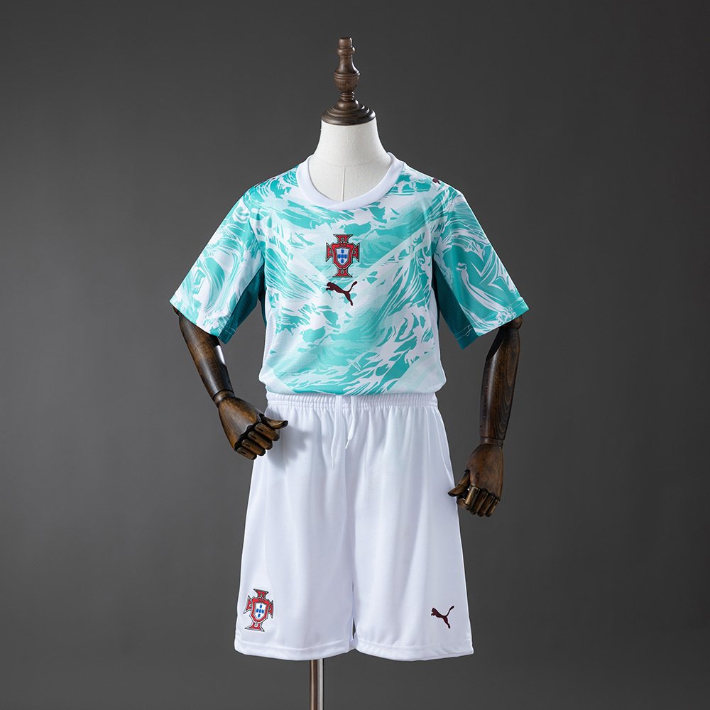 2026 Portugal Conjunto de Camisa de Futebol Infantil