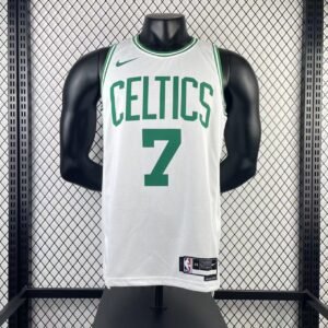 2023 Boston Celtics Camiseta Branca Jaylen Brown nº 7