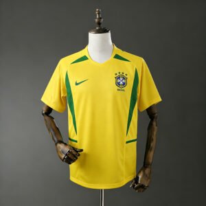 2002 Seleção Brasileira casa retrô torcedor camisa Copa do Mundo – Número